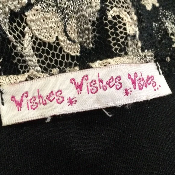 Wishes Wishes Wishes Small/Medium Midi Dress with black lining. - Picture 5 of 6